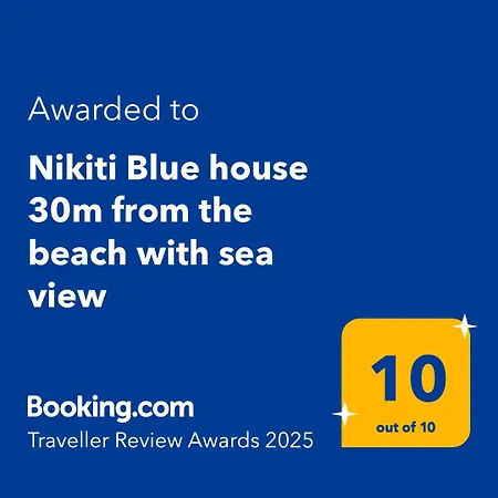 Blue House 30m From The With Sea View *